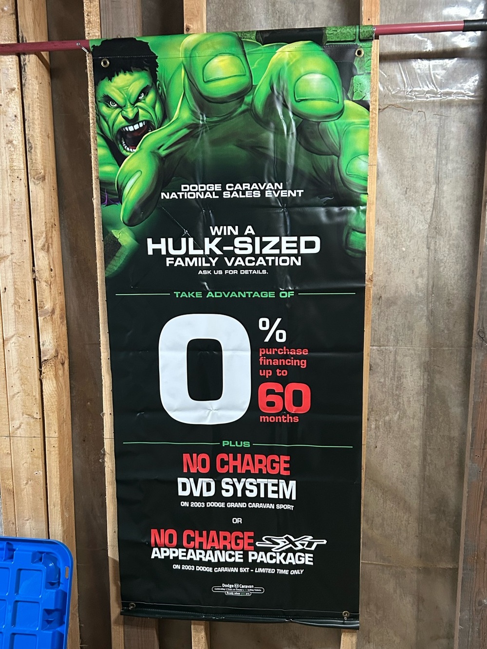 Dodge Hulk Promotional Vinyl Banner